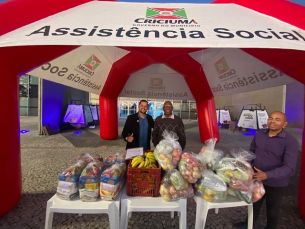 Notícia - Assistência Social de Criciúma realiza mais uma entrega beneficente