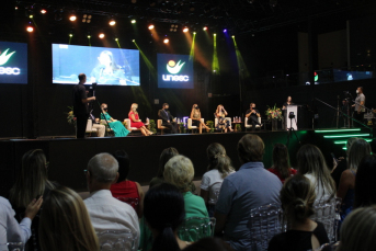 Notícia - Secretário de Saúde palestrou em aula inaugural na Unesc