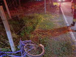 Notícia - BR-101: Ciclista morre atropelado e motorista foge sem prestar socorro