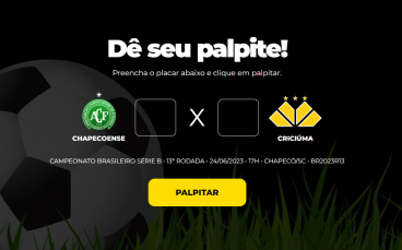 Notícia - Chapecoense x Criciúma: participe do Bolão do Bistek	