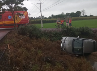 Notícia - Turvo: criança de três anos fica ferida em colisão entre veículos na SC-285