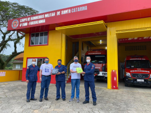 Notícia - Bombeiros de Forquilhinha recebem importante doação