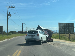 Notícia - Colisão traseira é registrada em Jaguaruna