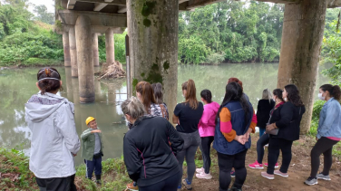 Notícia - Saída de campo finaliza curso de desastres na Amesc