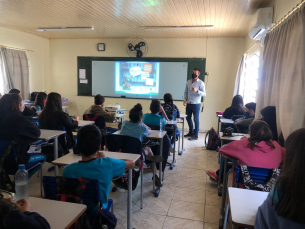 Notícia - Projeto Defesa Civil nas Escolas leva diversos ensinamentos aos alunos de Morro da Fumaça