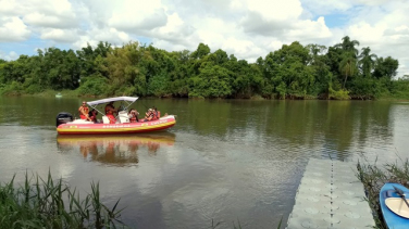 Notícia - Passeio de barco encerra Semana da Água do Comitê Araranguá