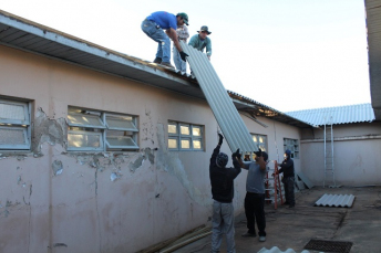 Notícia - Obras do Centro de Retaguarda do Rio Maina em novas etapas