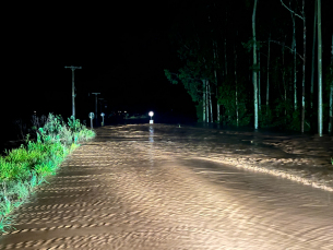 Notícia - ((Vídeo e fotos)) Chuva intensa castiga municípios do extremo Sul