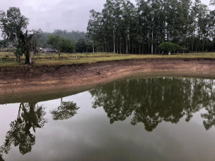 Notícia - Barragem de Cocal do Sul segue quase seca 