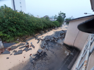 Notícia - Chuva forte e estragos na região (VÍDEOS)