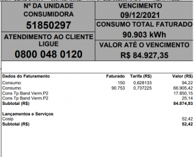 Notícia - Mais de R$ 84 mil, esse foi o valor da fatura de energia de um morador de Araranguá: “Levei um susto”