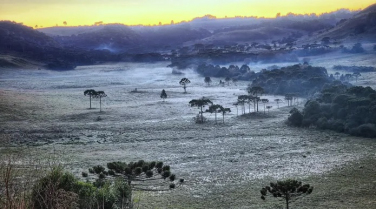 Notícia - Serra abaixo de zero no amanhecer da Sexta-Feira Santa