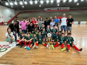 Notícia - Futsal de Forquilhinha é vice-campeão do Regional da LUD no Sub-12