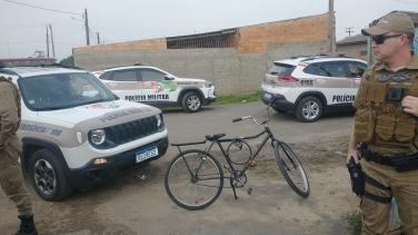 Notícia - Criciúma: Polícia recupera bicicleta furtada em 15 minutos