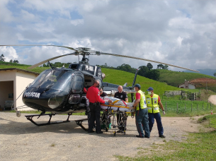 Notícia - Homem bate a cabeça em poste ao cair de cavalo