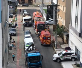 Notícia - Incêndio atinge hotel no Centro de Criciúma (FOTOS)