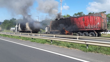 Notícia - Motorista carbonizado em acidente na BR-101