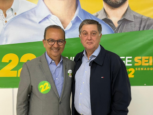 Notícia - Jorginho Mello ganha apoio de Topázio Neto para melhorar votação na capital