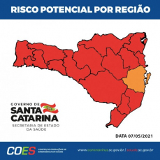 Notícia - Matriz de Risco: Sul permanece em nível gravíssimo