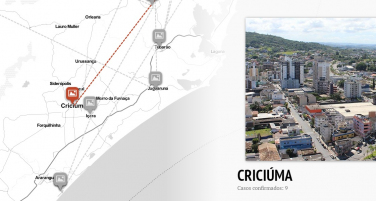 Notícia - O mapa do coronavírus em Santa Catarina