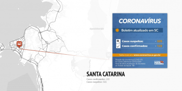 Notícia - O mapa do coronavírus em SC: 122 casos