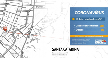 Notícia - O mapa do coronavírus em SC: 301 casos