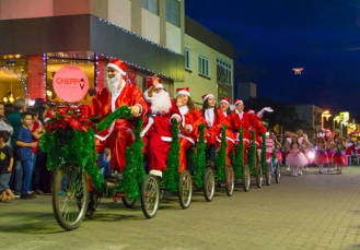 Notícia - Nova Veneza realiza desfile temático de Natal