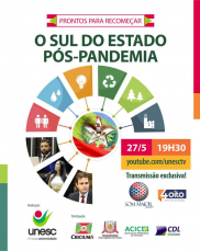 Notícia - Encontro na Unesc discute: O Sul do Estado Pós-pandemia