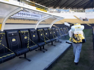 Notícia - Antes da bola rolando, nova sanitização no Majestoso