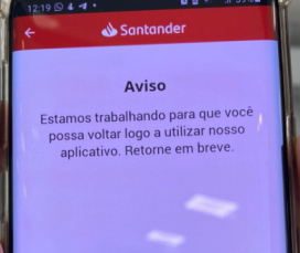 Notícia - Santander não tem previsão para retomada dos sistemas 