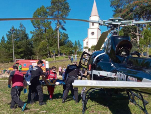 Notícia - Após queda de árvore, homem é socorrido por aeronave da Polícia Civil 