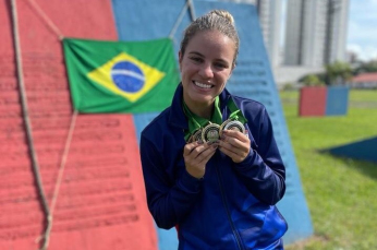 Notícia - Sargento Paula, do 28º GAC, é campeã em Jogos Estaduais