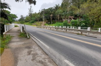 Notícia - Liberado o tráfego na ponte da SC-370 na Região Sul