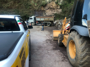 Notícia - Secretaria de Infraestrutura remove totalmente barreira na Serra do Rio do Rastro