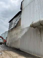 Notícia - Silo de arroz pega fogo em Turvo