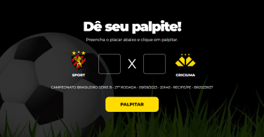 Notícia - Sport x Criciúma: participe do Bolão do Bistek