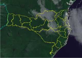 Notícia - Alerta de granizo e tempestade no Sul catarinense