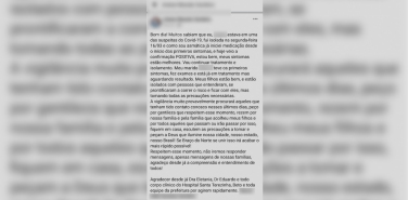 Notícia - Em Braço do Norte, terceiro caso é autodeclarado via redes sociais