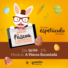 Notícia - Nações Shopping presenteia Criciúma com musical especial de Páscoa 