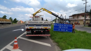 Notícia - Nova balança de carga deve operar em Araranguá ainda em abril