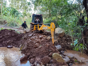 Notícia - Praia Grande recupera acessos de comunidades afetadas pelas chuvas