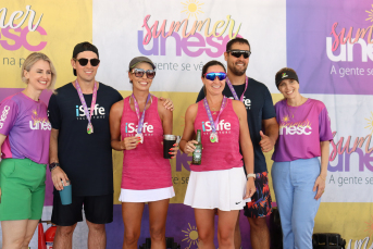 Notícia - Conheça os vencedores do 1° Desafio Unesc de Beach Tennis (FOTOS)