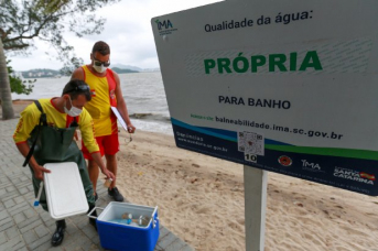 Notícia - Sul do estado tem quatro pontos impróprios para banho