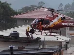 Notícia - Bombeiros resgatam famílias ilhadas em Santo Amaro da Imperatriz e São João Batista (VÍDEOS)