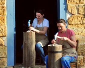 Notícia - Manas Bonetti: produzindo mosaicos do sul catarinense para todo o Brasil