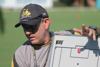 Notícia - Elenco do Criciúma faz treino técnico e tático