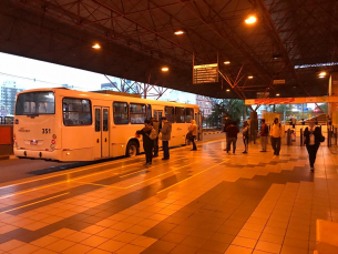 Notícia - Ônibus em Criciúma: 9,1 mil passageiros em dois dias