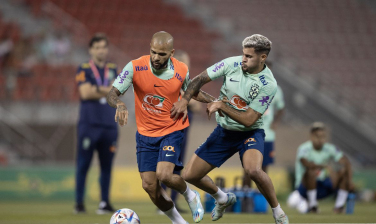 Notícia - Em treino fechado, Brasil mantém mistério antes de enfrentar Suíça