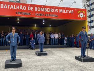 Notícia - Bombeiros sob novo comando em Criciúma