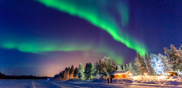 Notícia - As belíssimas auroras boreais da Lapônia Finlandesa 